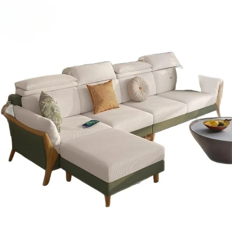 AA 25 years old new fabric sofa living room modern simple log antique sofa