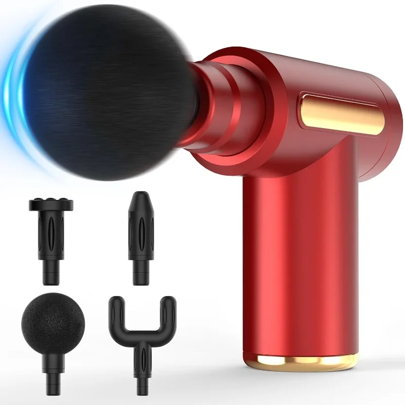 Mini Travel Massage Gun: Deep Tissue Percussion, Full Body Pain Relief, Ideal Unisex Gift (Black)