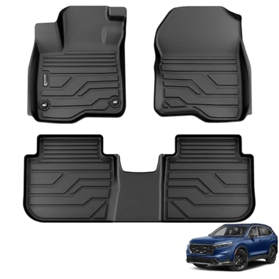

Floor Mats for Honda CRV CR-V 2023-2026 Include Gas Hybrid,All Weather TPE Protection Floor Liners Accessories, 1st 2nd Row