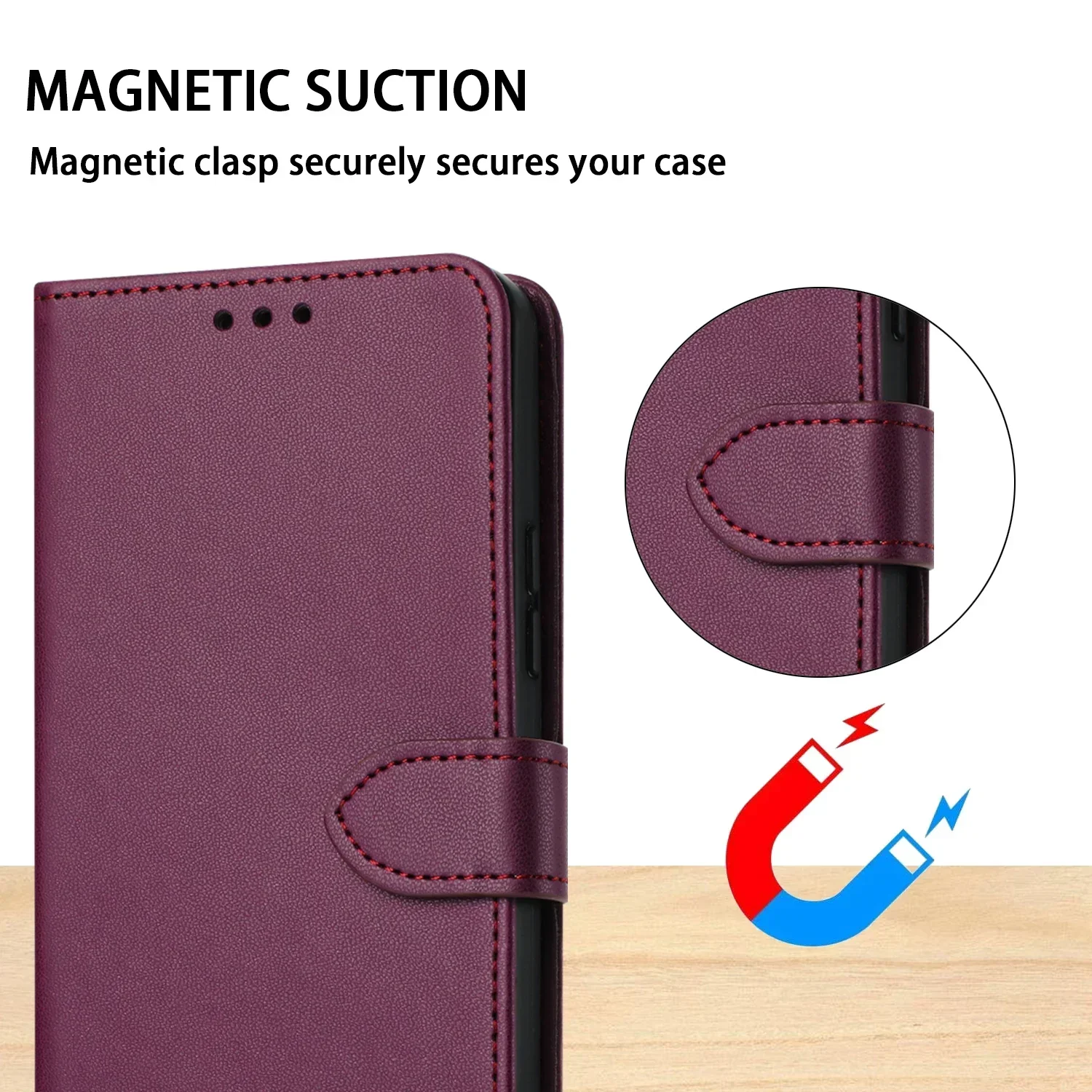 Flip Leather Case for Samsung Galaxy A04 A05S A13 A14 A15 A23 A24 A25 A33 A34 A35 A53 A54 A55 A22 A32 A52 4G 5G A06 A30 A50 A51