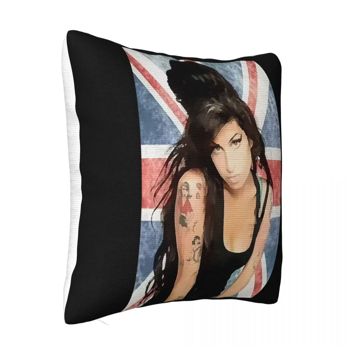 Amy Winehouse Union Jack Music Cushion Pillowcase 40X40 Covers For Bed Pillows Pillow Case Pillow Cover