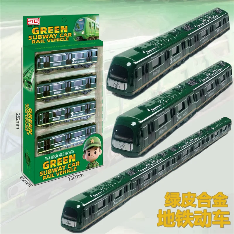 Metro Bus Trein hogesnelheidsrail Hoge Simulatie Diecast Auto Metaallegering Model Auto decoratie display collectie geschenken speelgoed