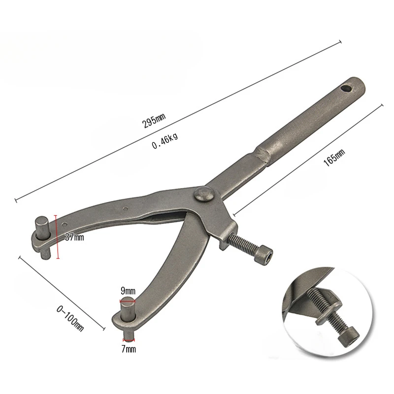 Y-shaped Flywheel Fixed Wrench Motorcycle Scooter Belt Clutch Disassembly Tool