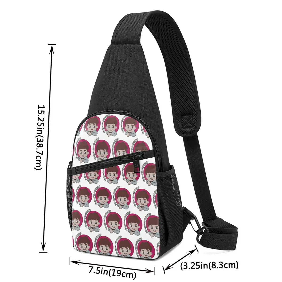 Caylus Chest Bag Men Sling Crossbody Backpack Chest Bag Travel Hiking Daypack Shoulder Bag
