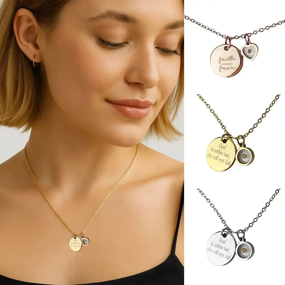 هدية مسيحية قلادة بذور الخردل لون ذهبي فضي اللون قلادة قلادة مستطيلة الشكل بذور الإيمان سلسلة قلادة #5