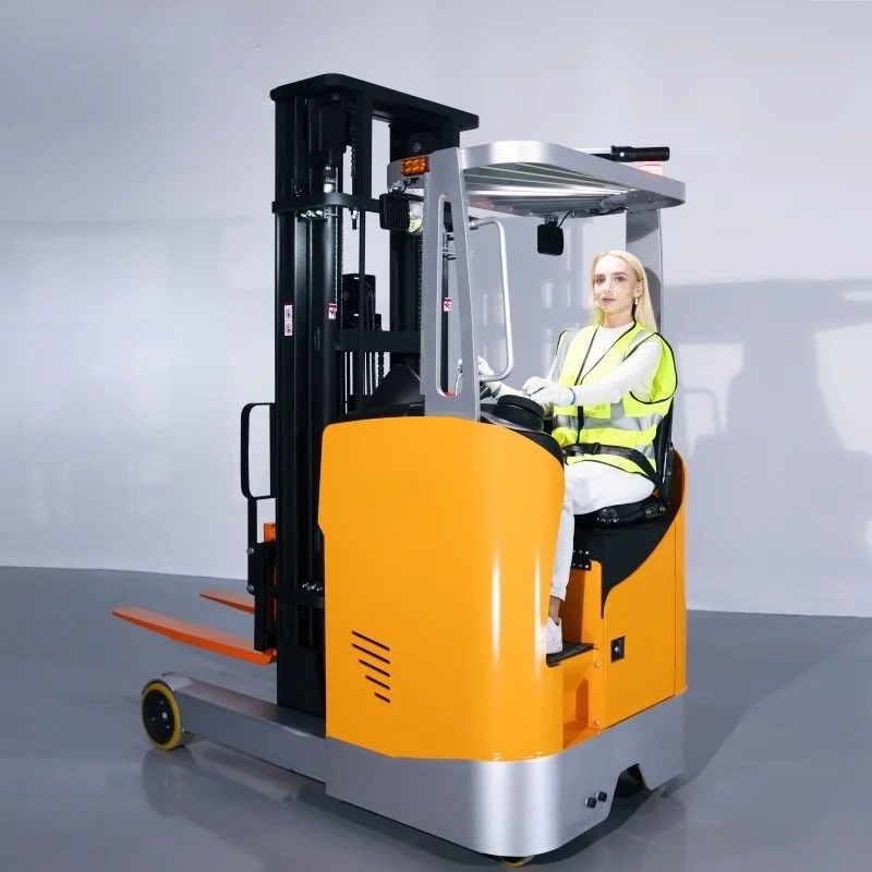 Pallet stacker hydraulic lift loading and unloading truck, high-level 1.5T2-ton drive-forward electric forklift