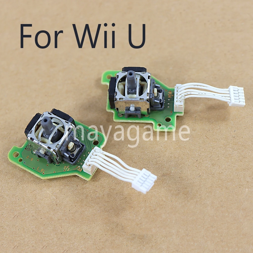 

20pcs/sets Original Right Left 3D Analog Stick Joystick with PCB Board Axis Sensor Module for Wii U WIIU GamePad Controller