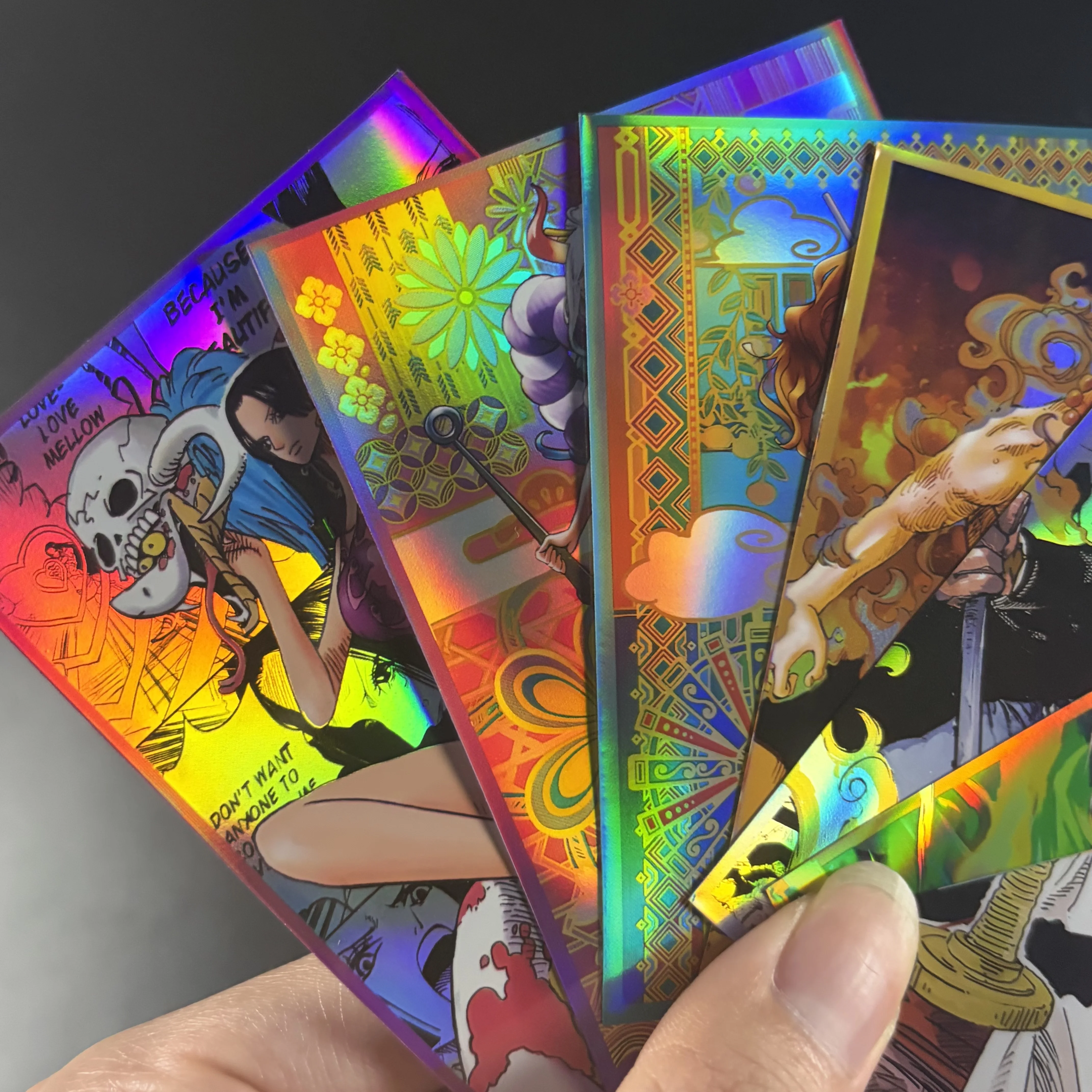 Holographic One Piece Sabo/Zoro/Ace Card Sleeves 60PCS/Pack Fits