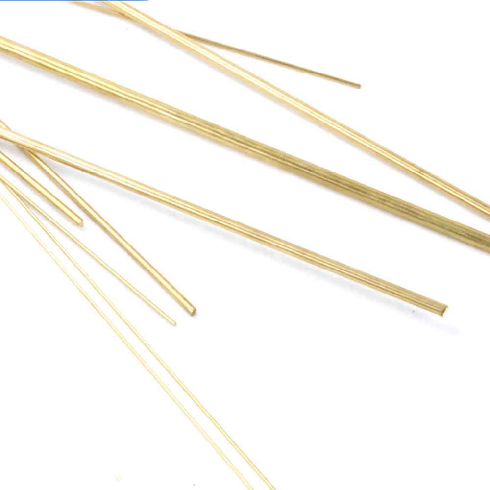 Imagem -05 - Comprimento 500 mm Diâmetro 0.8 mm a mm Barra de Haste Redonda Bronze Duro e Unflexing Sólido Puro Cobre Artesanal Faça Você Mesmo Ferramenta Hastes de Metal Peças