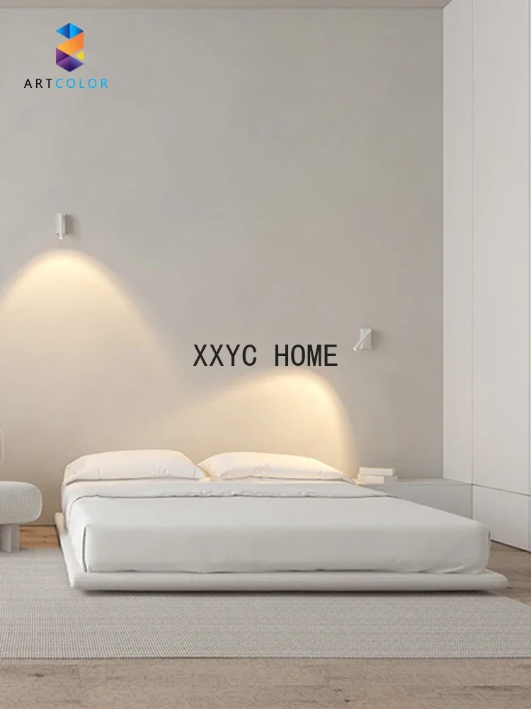 

Nordic Non-Bedside Bed Fabric White Bed
