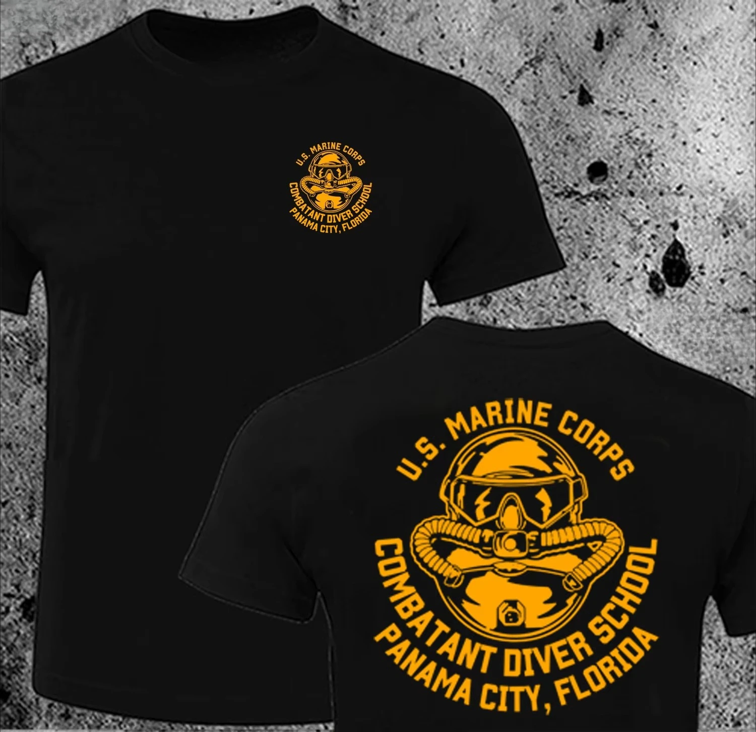 2026 new Summer Marine Corps Combat Diver School T-shirt - O-neck short-sleeved summer casual men's style T-shirt - Streetwear