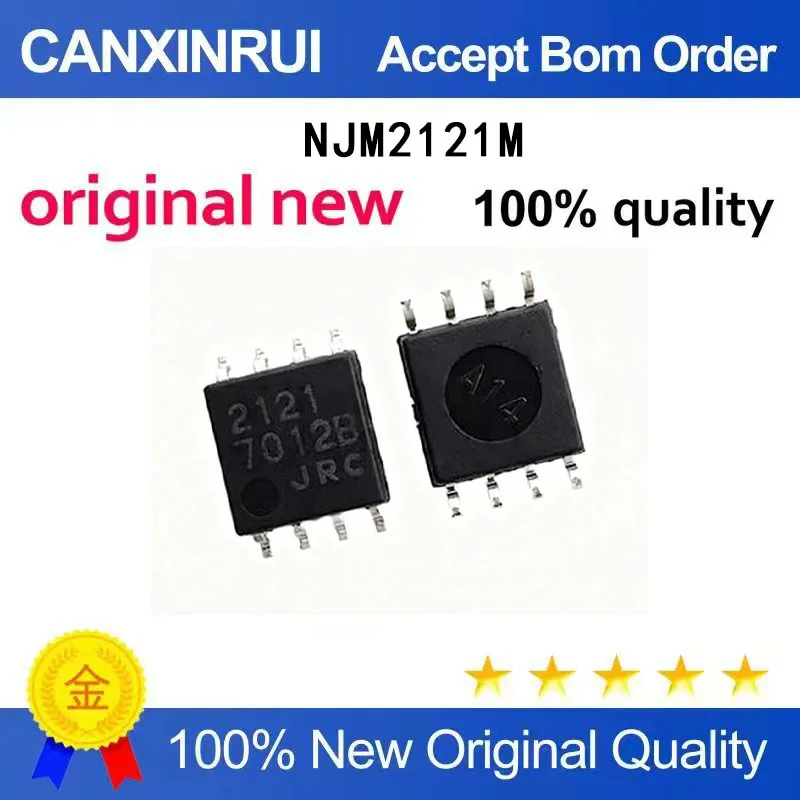(5-100 Pieces) Brand new original NJM2121M silk screen printing 2121 SOP8 spot chip IC