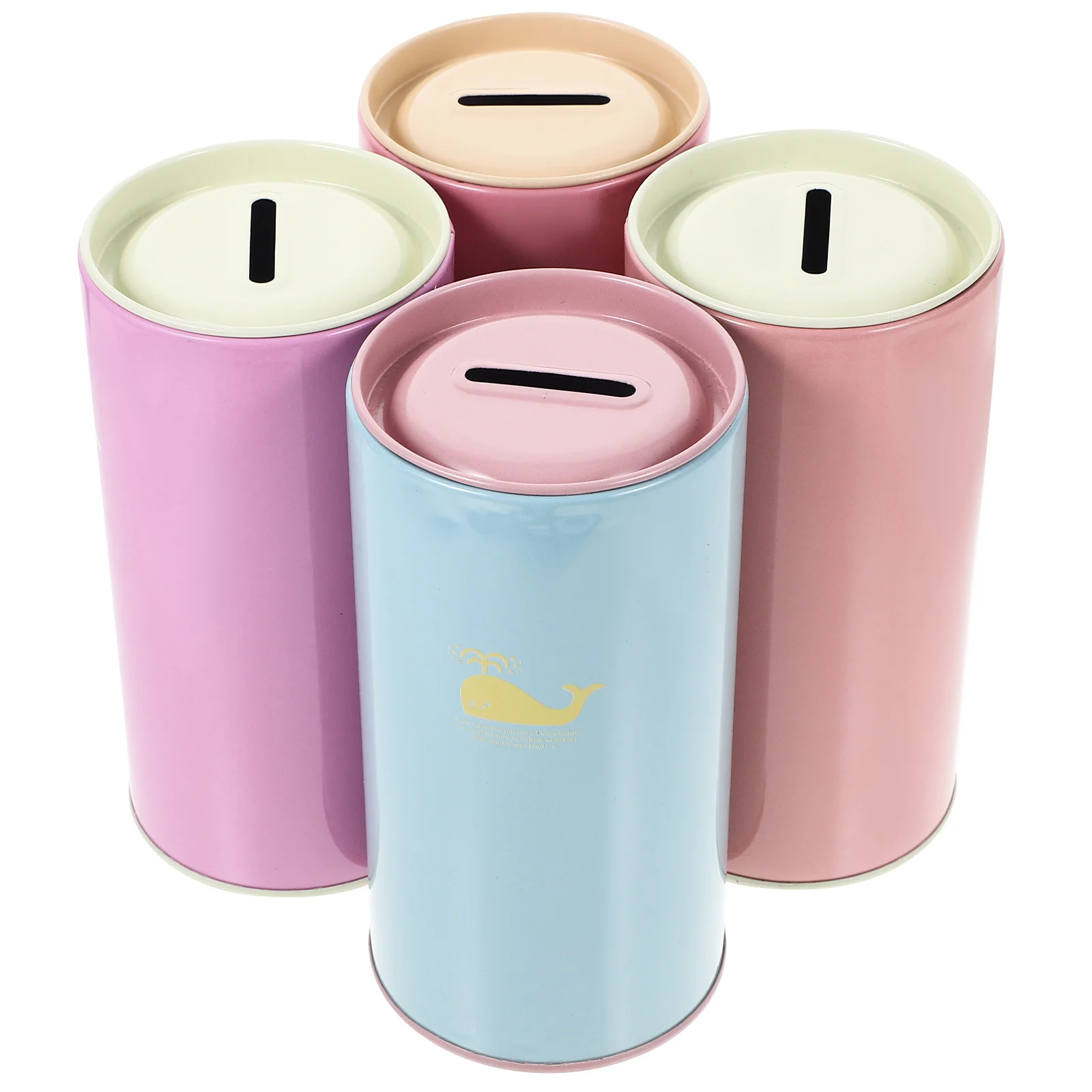 4 قطعة نمط الكرتون حصالة على شكل حيوان صفيح توفير وعاء صندوق معدني للعملات المعدنية يحفز توفير للأطفال البالغين حصالة على شكل حيوان