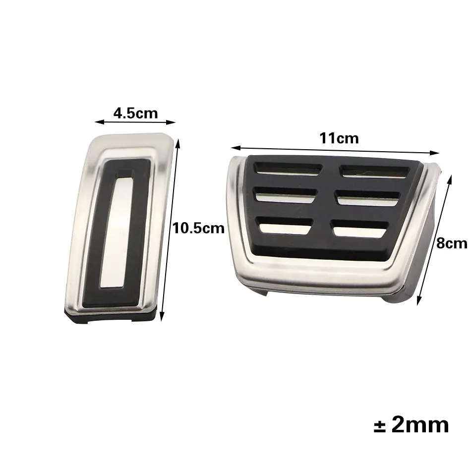 Stainless Steel Car Pedals for VW Seat Leon 5F MK3 2013-2019 MK4 2020 - 2022 LHD Golf MK7 7 VII 2014-2021