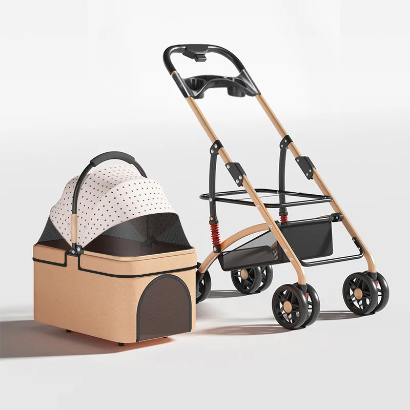 

Pet Stroller Pet Outdoor Small Stroller Detachable Dog and cat Stroller Detachable Lightweight and Foldable Product