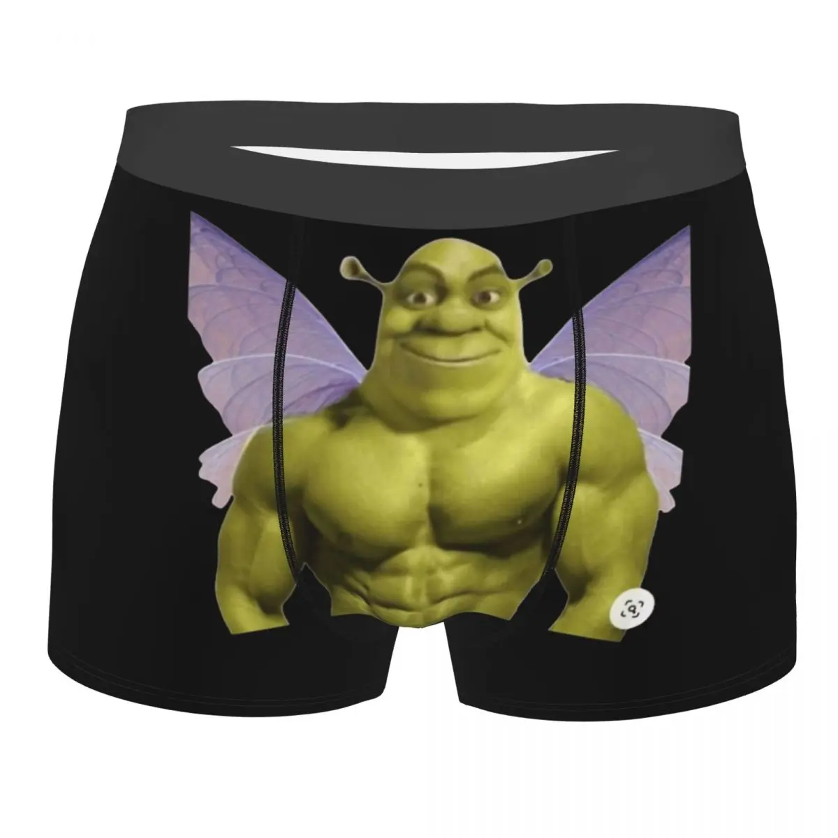 Men\'s Funny Shreks Meme Boxer Briefs Shorts Panties Polyester Underwear Shreks Butterfly Male Sexy Plus Size Underpants