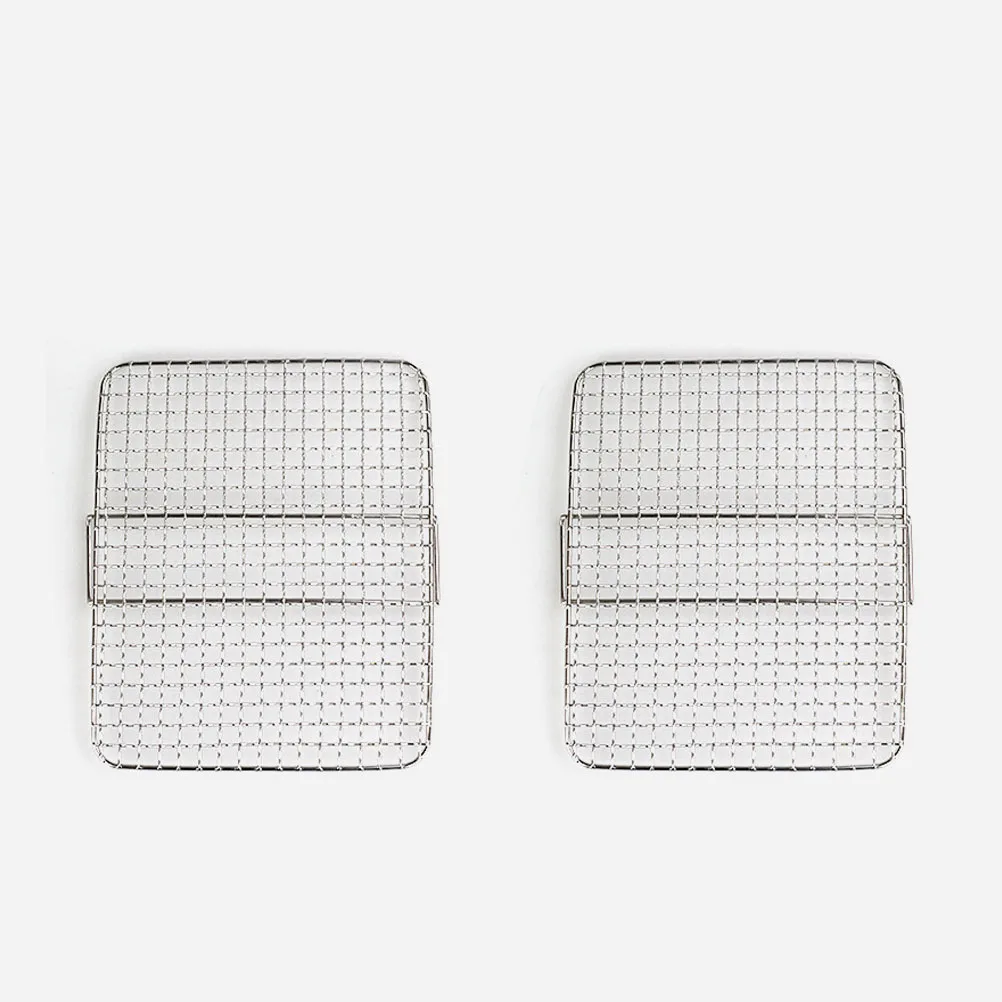 

1Set Premium Air Fryer Accessories Three Layer Grill Rack Silver Smooth Nonstick Durable Dehydration Steaming Kitchen Tools