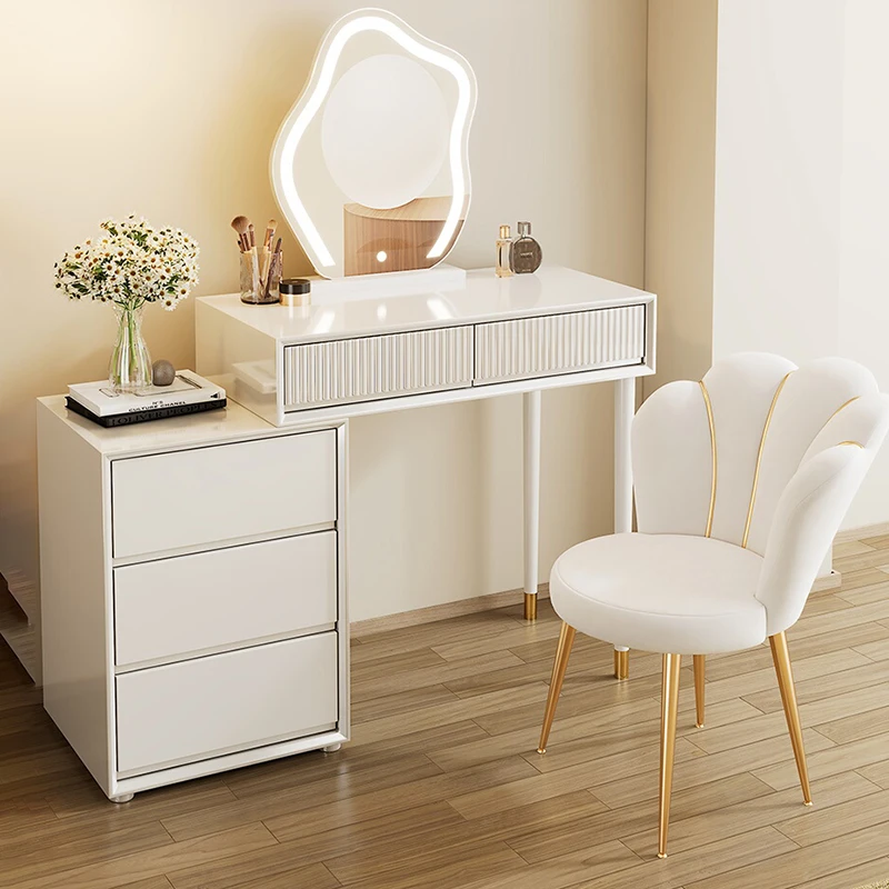 Drawer Classic Vanity Table Vintage Elegant Simple Nordic Vanity Desk Modern European Table Coiffeuse Maquillage Furniture