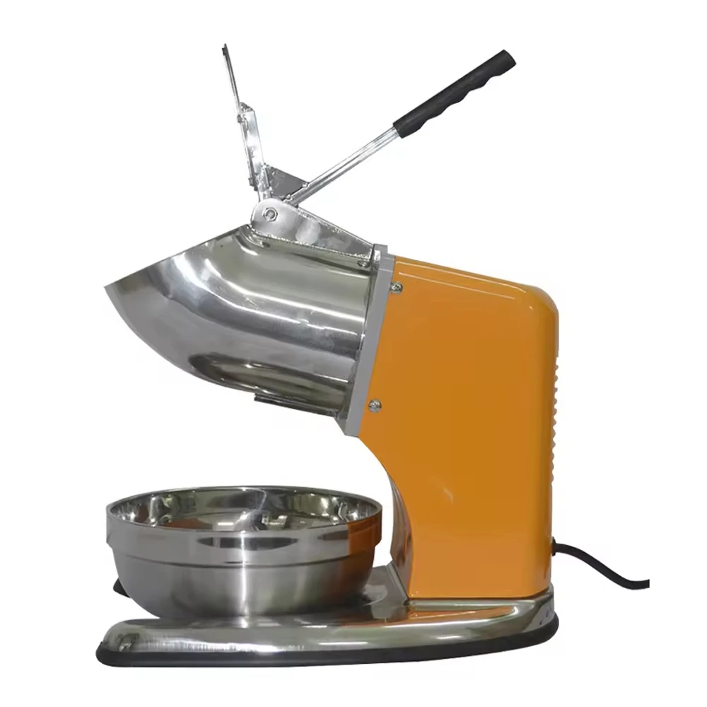 XEOLEO Commercial 110V/220V Orange/Pink/Green Shave Ice Machine Ice Crusher Smoothie Maker Snow Cone Grinder Ice Block Shape