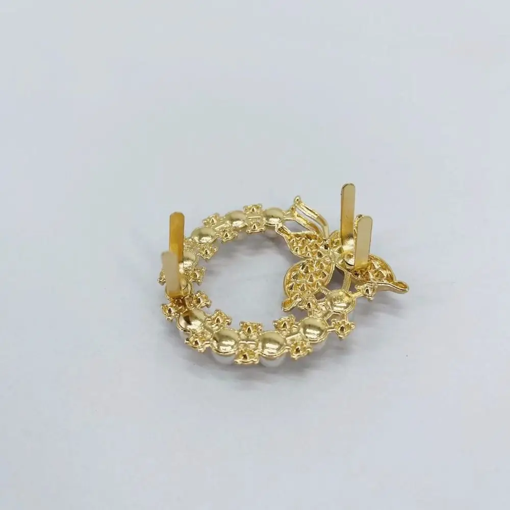 Exquisite Rhinestone Metal Buckle Clasp Craft DIY Woven Bag Purse Hat Decor Decorative Buckle Hardware