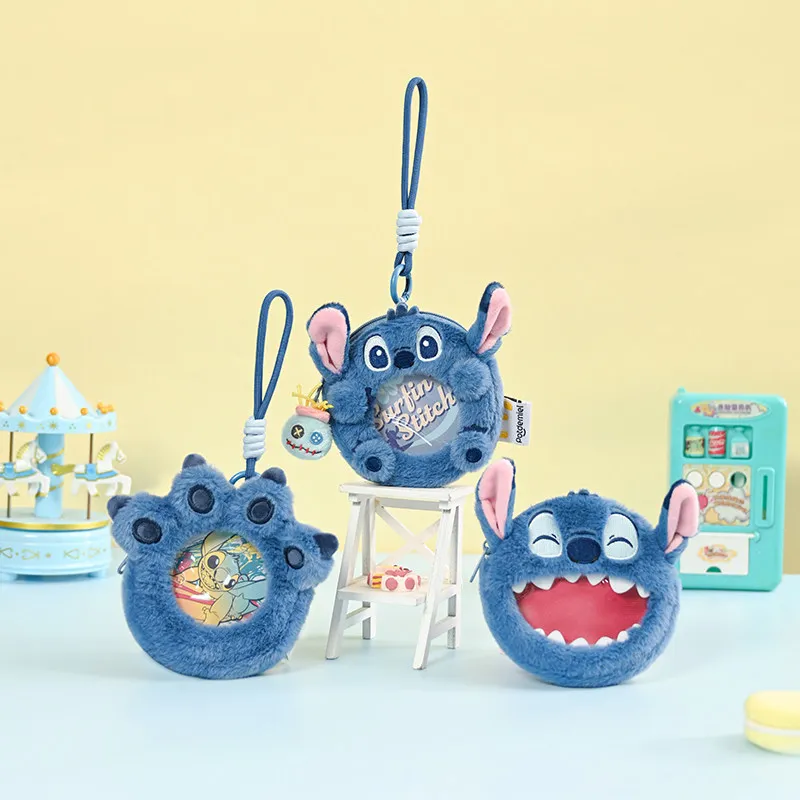 

Плюшевый кошелек-брелок Disney Stitch для монет, подвеска для наушников, маленький аксессуар для сумки в стиле аниме