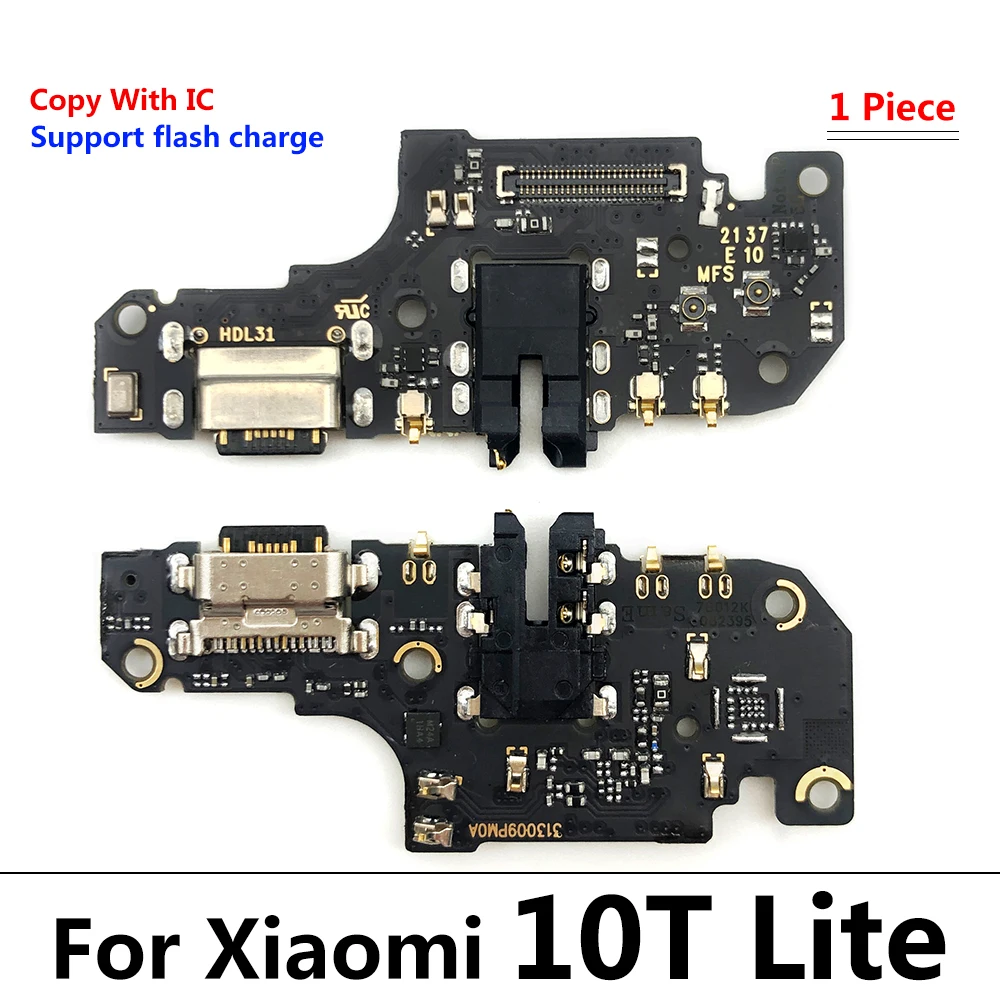 

50Pcs/Lot, USB Port Charger Dock Plug Connector Charging Board FLex Cable Mic Microphone Board For Xiaomi Mi 10T Lite Parts