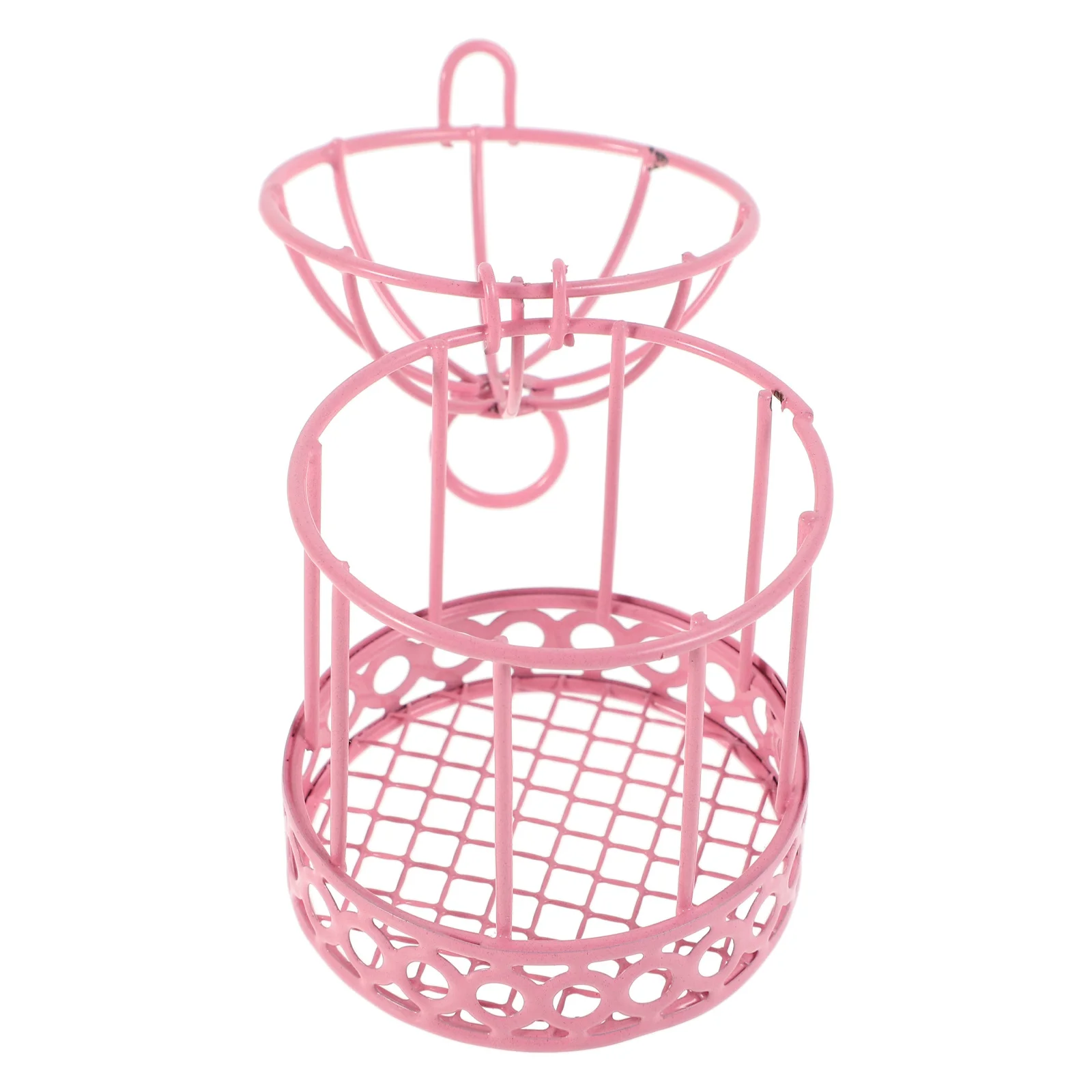 

Compact Birdcage Inspired Candy Box Iron Storage Dish for Small Accessories Jewelry Trinkets Tabletop Decor Bedroom Dresser