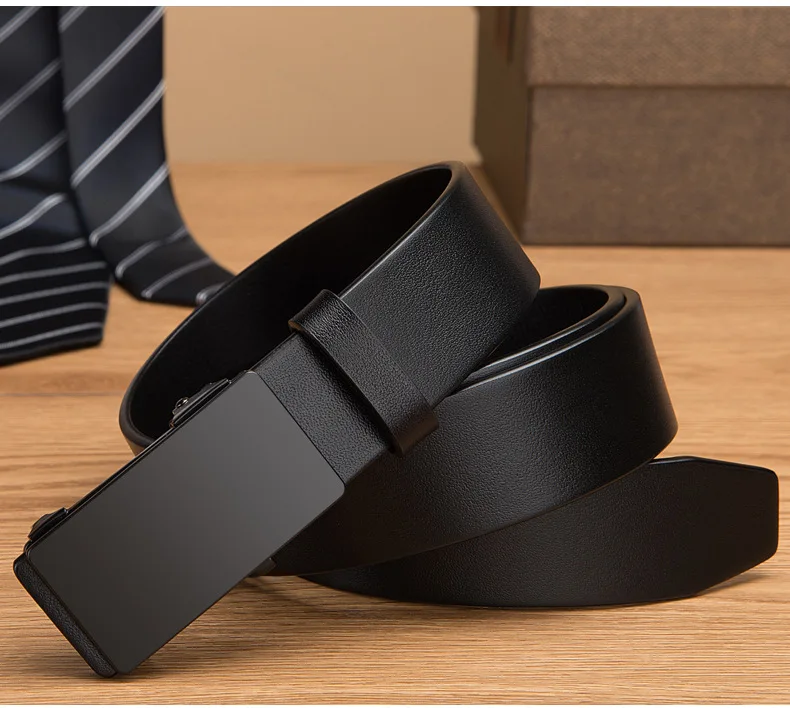 Width 35MM High Quality Automatic buckle Cowhide Belt for Men