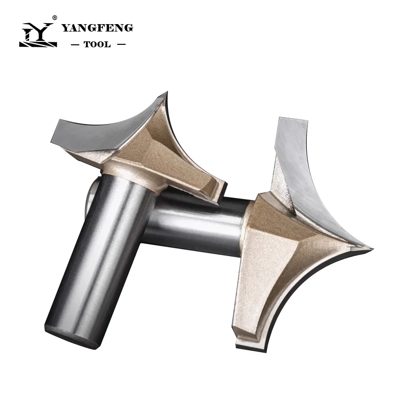 タングステンカーバイドポイント切断ラウンドオーバービット CNC ルータービット木材彫刻用 1/4 1/2 シャンク木工彫刻ツール