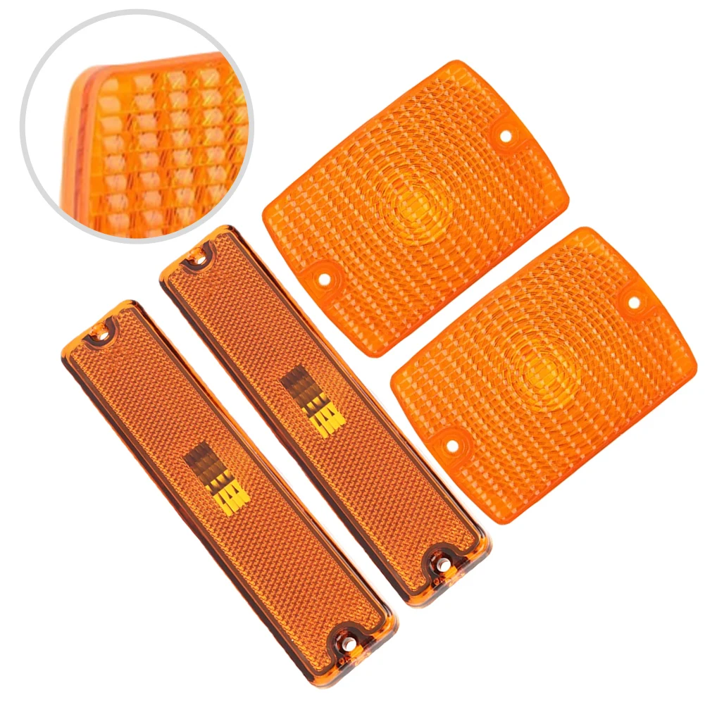 Amber Turn Light Housings Side Marker Housings Direct Replacement OE Compatible Easy Installation Weather Resistant