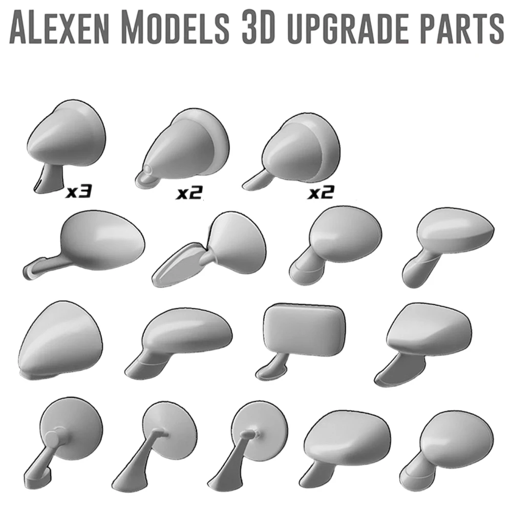 

Модельное зеркало заднего вида для симуляции, набор для самостоятельной сборки, для радиоуправляемых моделей автомобилей 1/64, детали для тюнинга, 3D-модель зеркала для моделей автомобилей