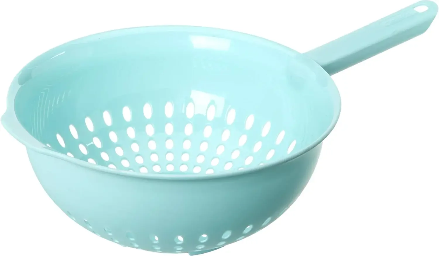 

3-Quart Stainless Steel Colander with Comfortable Handle for Easy Pasta and Veggie Straining