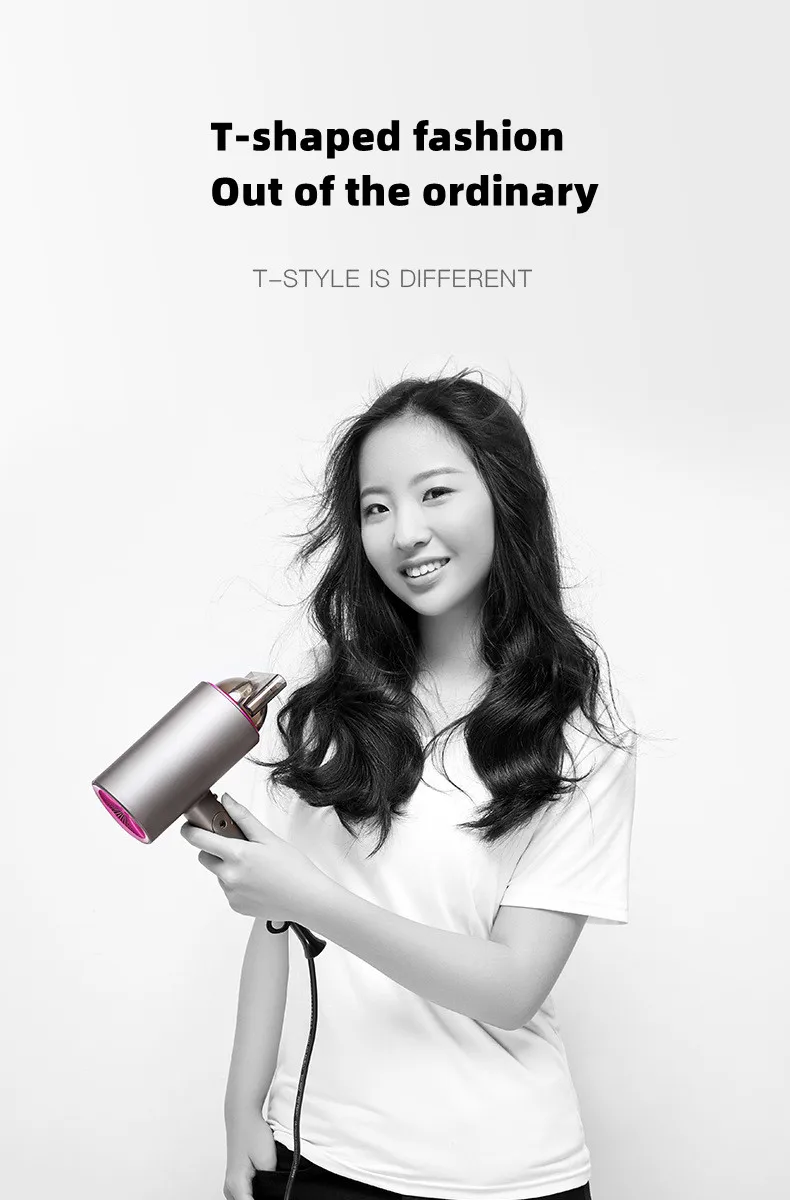 EU/UK/US New Product Hair Dryer Eu/Us Plug-In Foldable High-Speed Strong Negative Ion Household Hair Salon Portable Hair Dryer