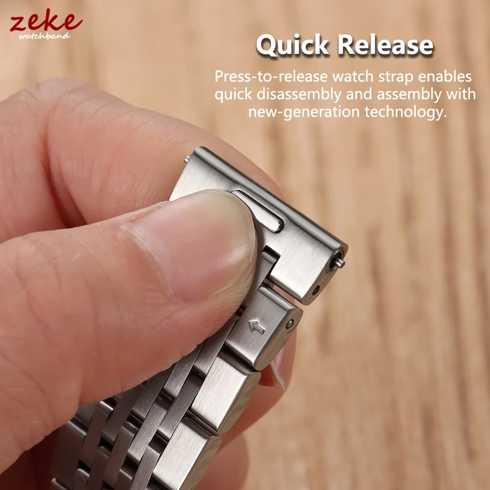 Zilver Goud Massief RVS Armban - Solid Stainless Steel Watch Bracelet Jubilee recensie en prijs