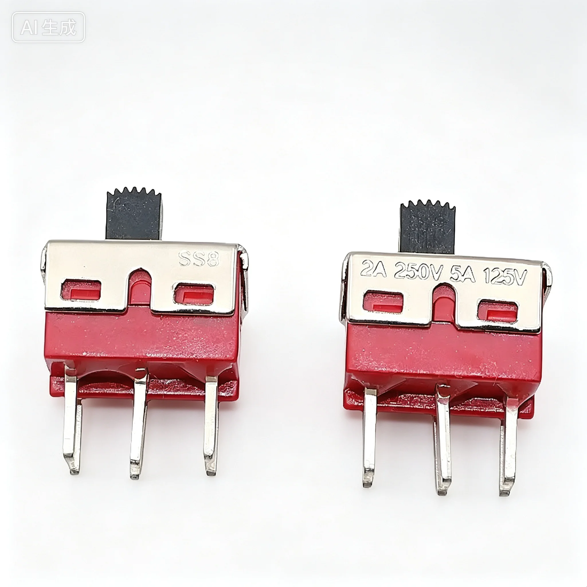 Vertical Slide Switch 6Pin 2Position Pin Pitch 4.7 5mm Lever Height