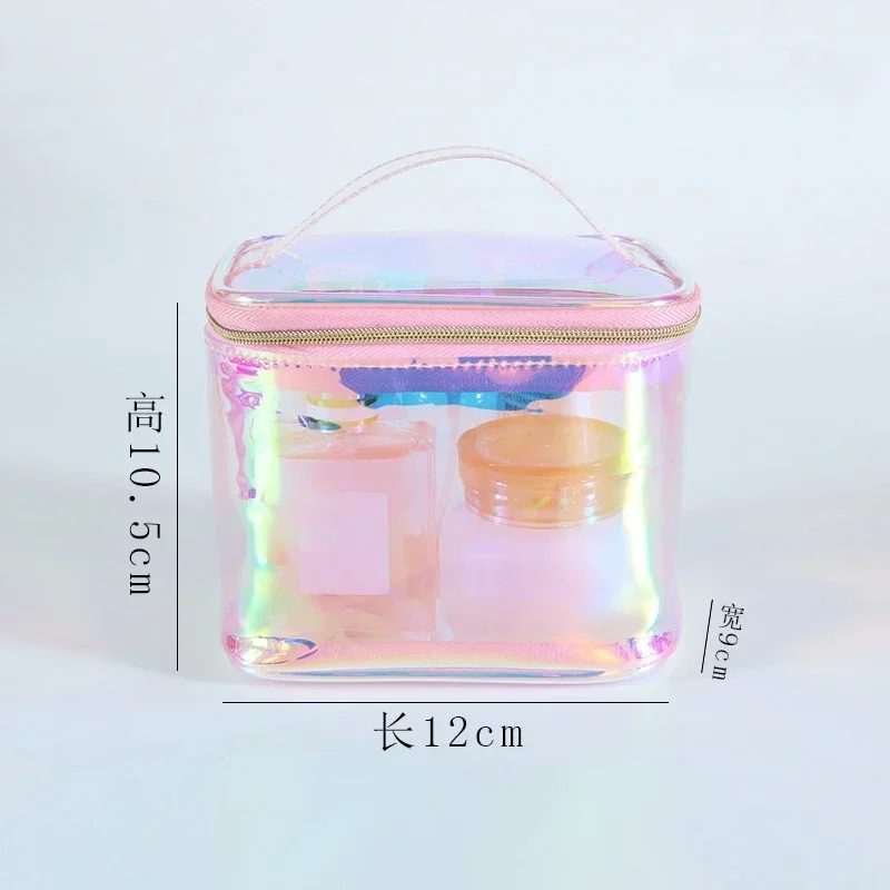 PVC Women Travel Transparent Storage Bag Toiletries Organize Waterproof Cosmetic Bag Portable Makeup Bag Female Wash Bag Handbag