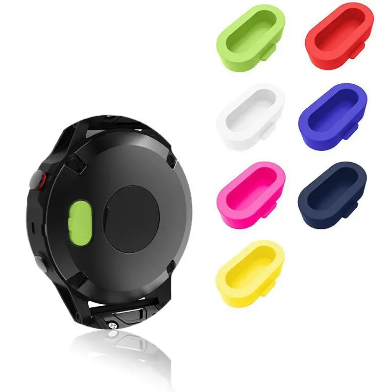 ซิลิโคนปลั๊กฝุ่นสําหรับ Garmin Fenix 6 6X 6S 5 5X 5S สมาร์ทนาฬิกาชาร์จพอร์ตป้องกันฝุ่นสําหรับ Forerunner 935 945