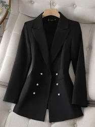 Mode Herbst Blazer Damen Langarm Jacke Pionier Büro drei geteilte solide Damen jacke rosa schwarz beige Blazer Frauen