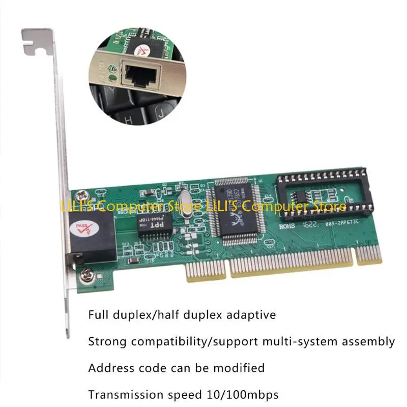 A52B 10/100M PCI CARD RTL8139D RJ45 Ethernet LAN Card для настольного компьютера TP-Link Легко установить