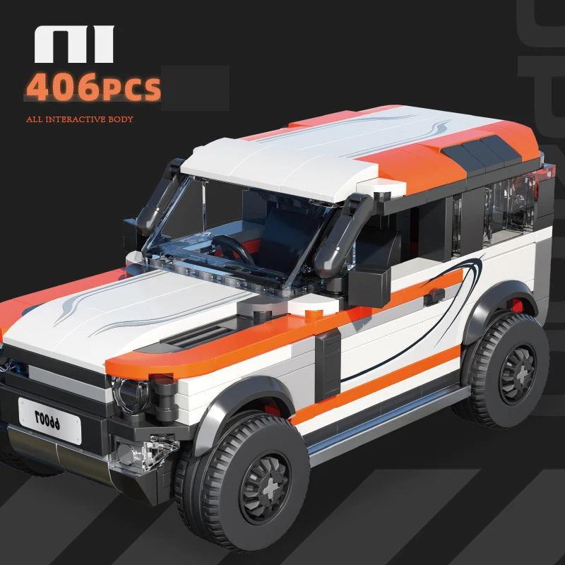 Speed ORV Car Building Block Land Defender 90 P400 Rovers Construction Model Vehicle Bricks Toys Collection For Gifts