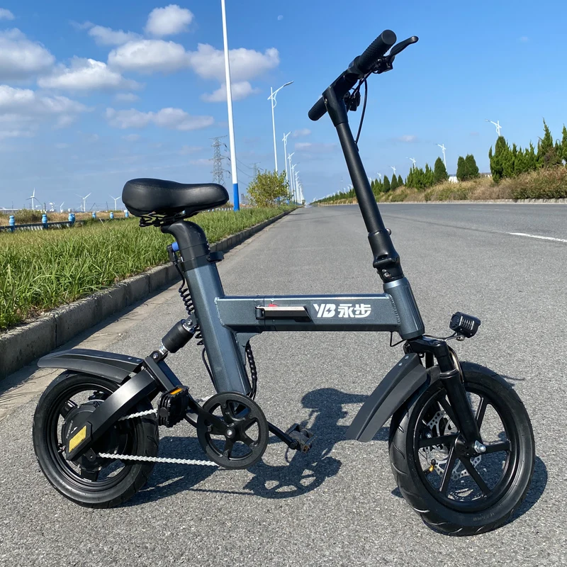 Mini Portable Electric Bicycle, Super Light, Folding E-Bikes, 36V, 350W,25KM/h,Range 40KM