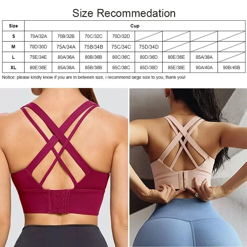 Cloud Hide Sports Bra Women Push Up Underwear Fitness Yoga Tank Crop Top Bras Athletic Vest Gym Shirt Sport Running Sportswear