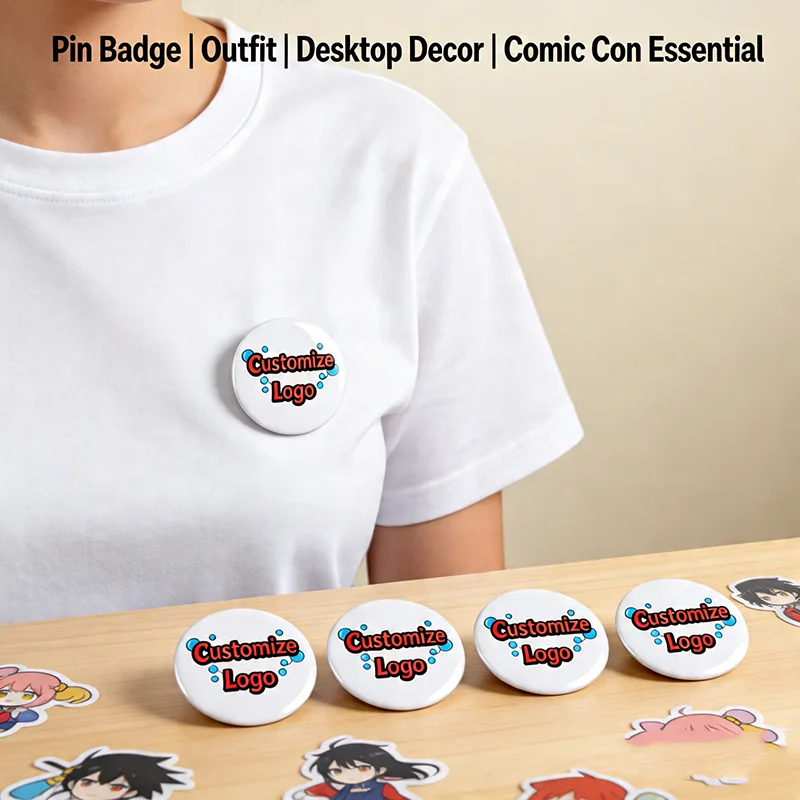 58mm Custom Personalized Photo Button Badge Pin,Trending Gift for Her and Friends, Unique Picture Keepsake Accessory