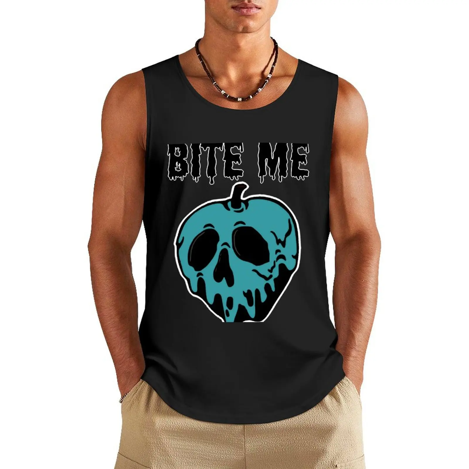 Bite Me Tank Top gym for men Men's clothing brands muscular man man vest