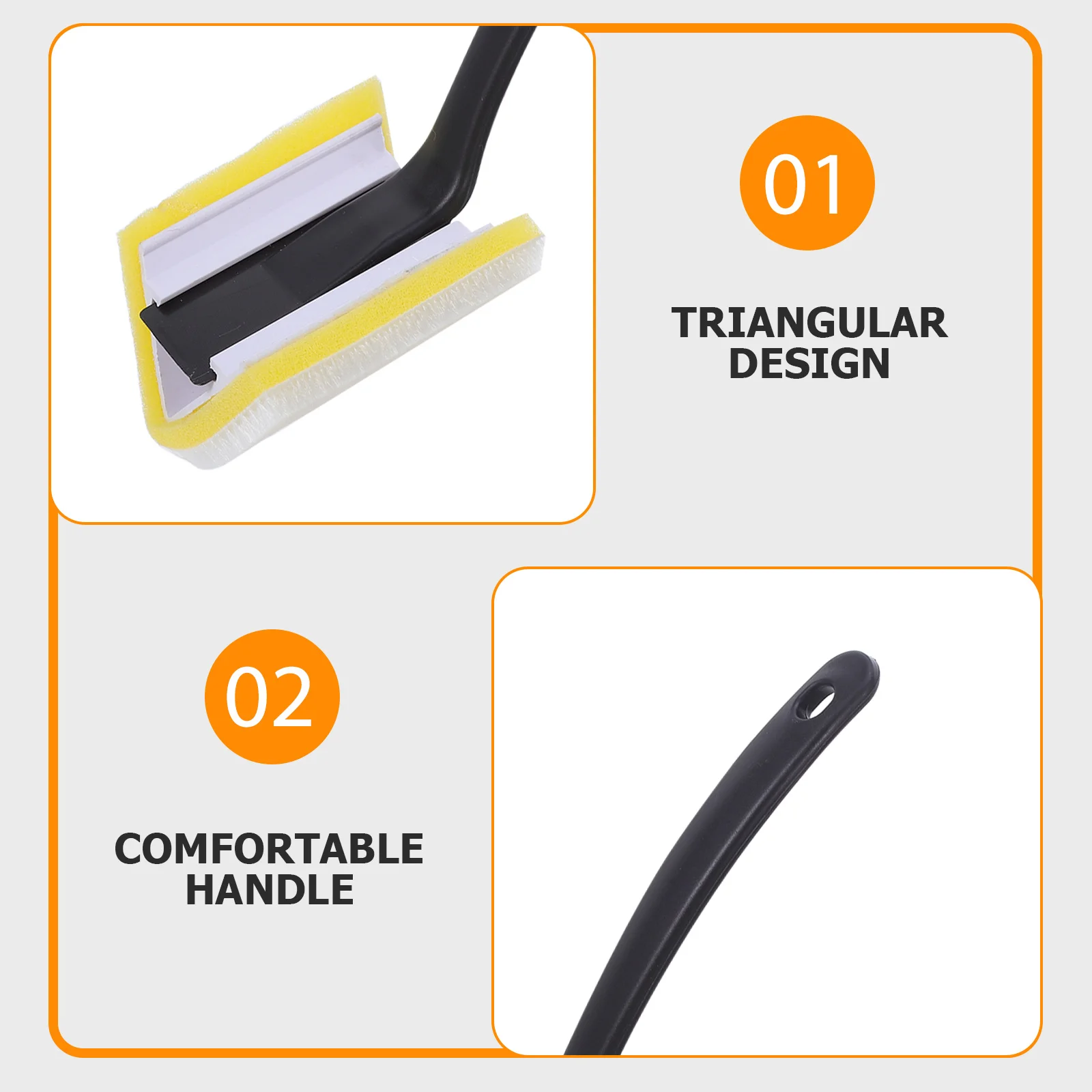 1 Unit Wall Painting Edge Brush Flexible Bristles for Seamless Blending Sharp Angle Cut Perfect for Window Frame and Door Trim