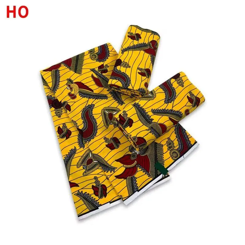 Hot Sale 100% Cotton  Wax African  Real African Cotton Wax Veritable African Print  Fabric For Party Dress Y90508-5