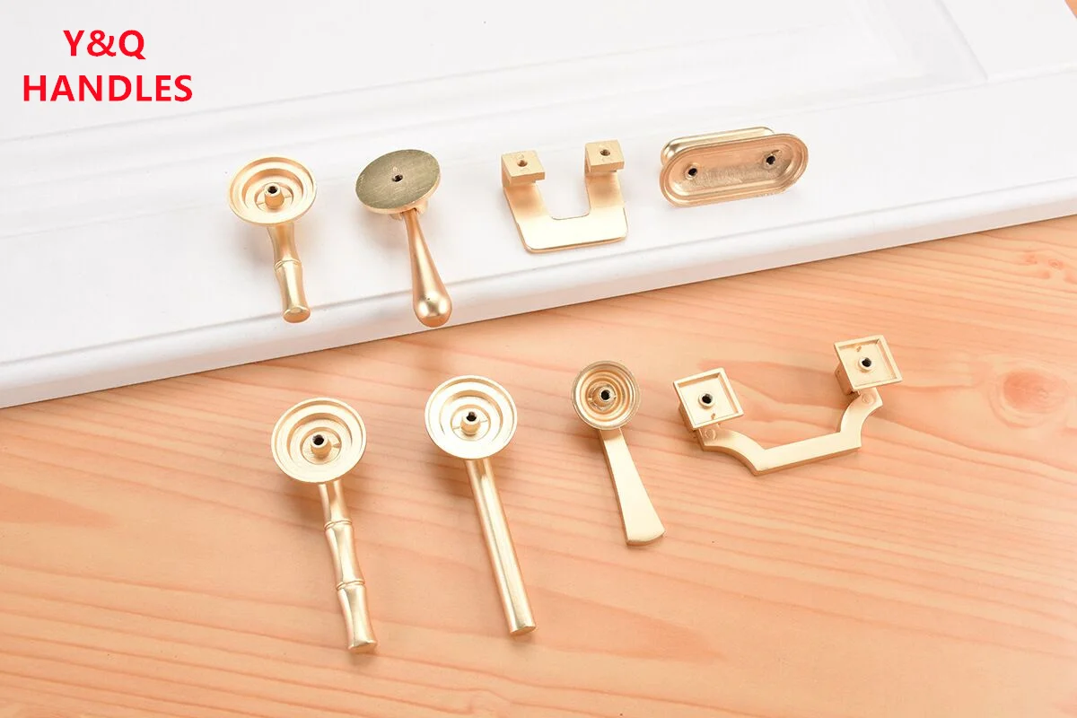 Handles Drawer Cabinet Furniture Kitchen Handles for Cabinet Knob Door Drawer Furniture Kitchen Golden Single hole Rings Knob