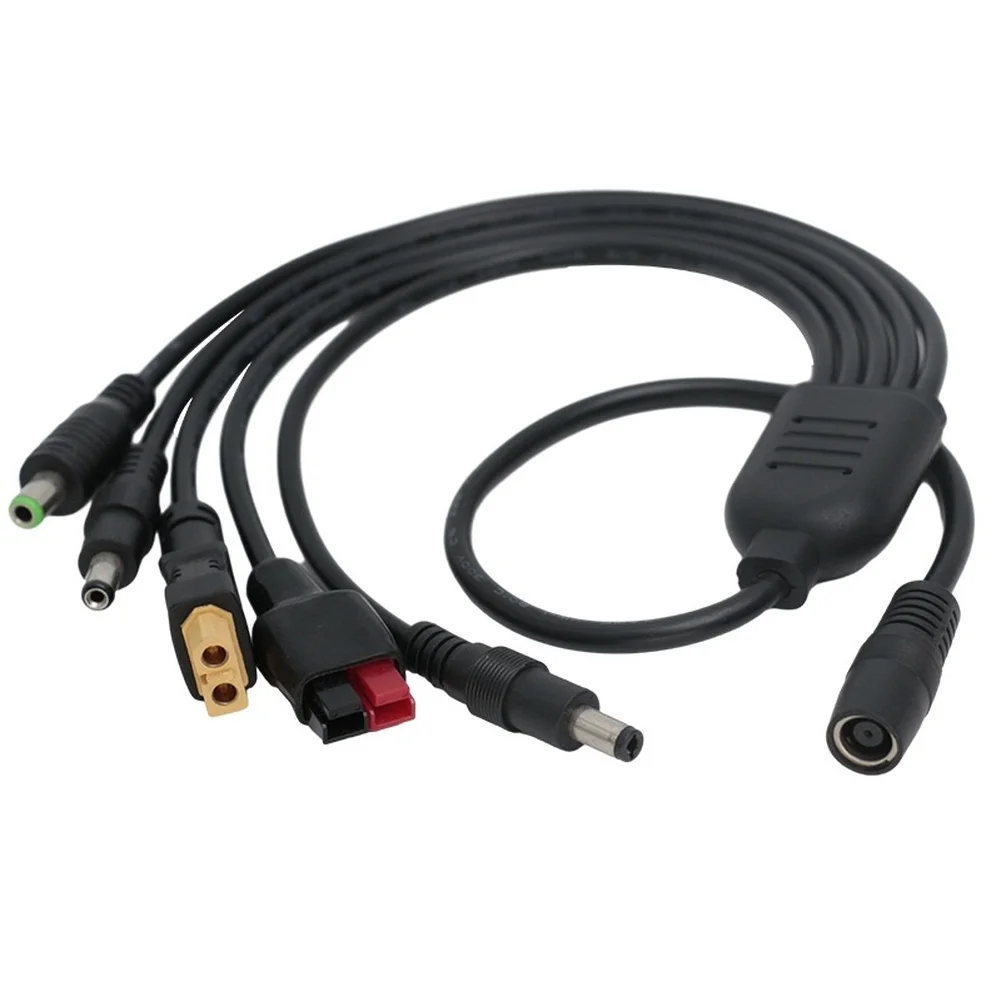 For XT60 Male to DC7909 Female 1.5M For Solar Charging Cable Compatible with DC5521 DC5525 6530 16AWG Copper Core PVC