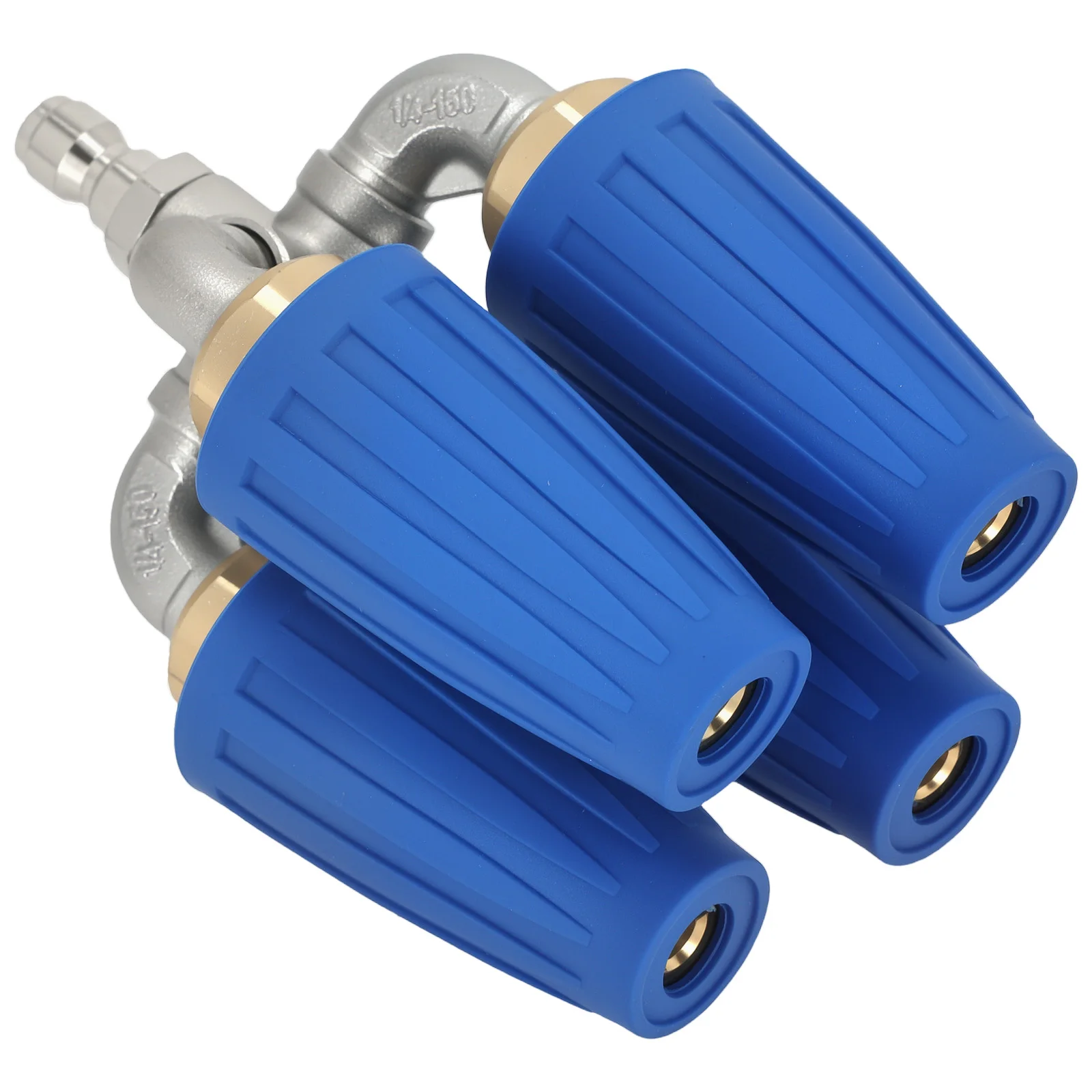 Dynamic Turbo Pressure Washer Nozzle 4000psi Quick Connect Rotating Steel