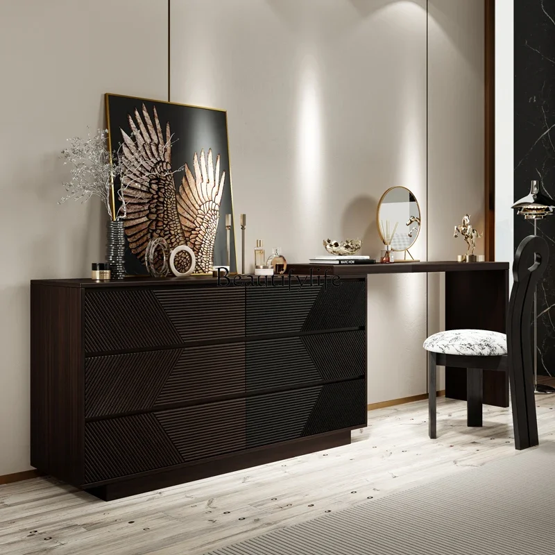 

31Italian light luxury minimalist dresser antique integrated chest